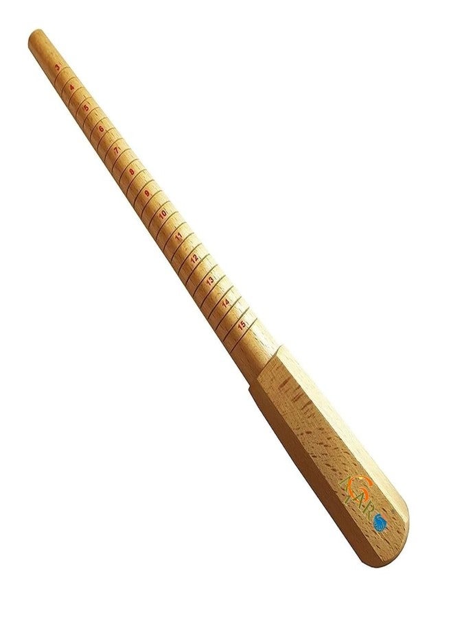 ATAR 1 Ps Ring Sizing Stick Mandrel Gauge Ring Sizer Wooden Ring Stick, 1Ps 6inch Wood Ring Clamp Holder ATL39 - Image 2