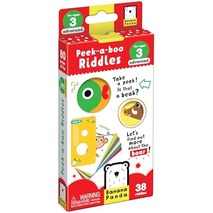PEEK A BOO RIDDLES 3+ ADVANCED POCKET BOOK - Image 1