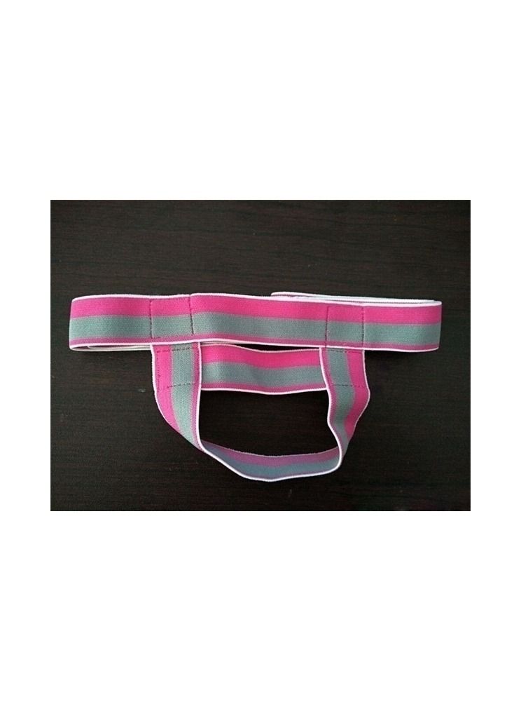 1-Piece Mini Men's Metal Ring Briefs Color Pink Size L - Image 1
