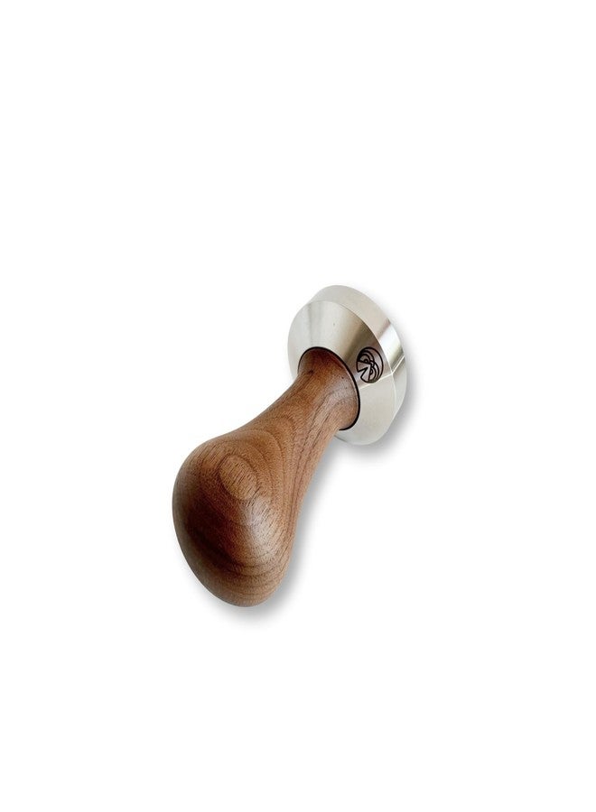 verybarista 53.35mm Tamper designed to fit 54mm IMS Precision baskets. Wood handle and Food - Safe Stainless Steel base. Made in Italy - Image 3