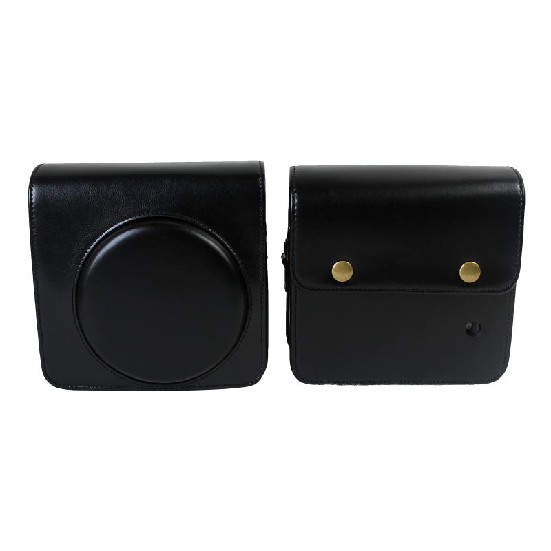 Rieibi Square SQ6 Case, Protective Case for Fujifilm Instax Square SQ6 Instant Camera, PU Leather Compact Cover with Adjustable Shoulder Strap, Black, Beauty Case - Image 2