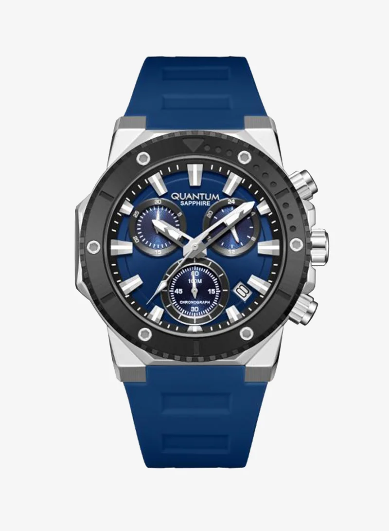 Quantum Men's Silicone Analog Watch HNG1232.399 - 44 mm