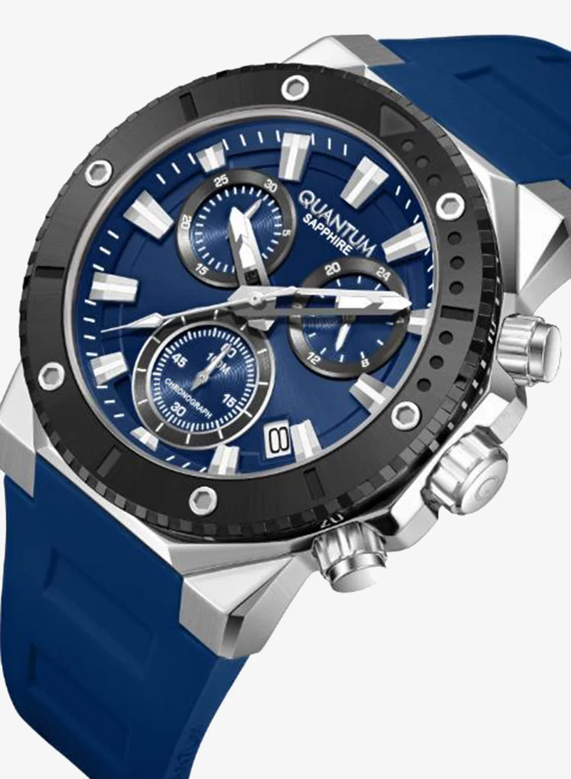 Quantum Men's Silicone Analog Watch HNG1232.399 - 44 mm