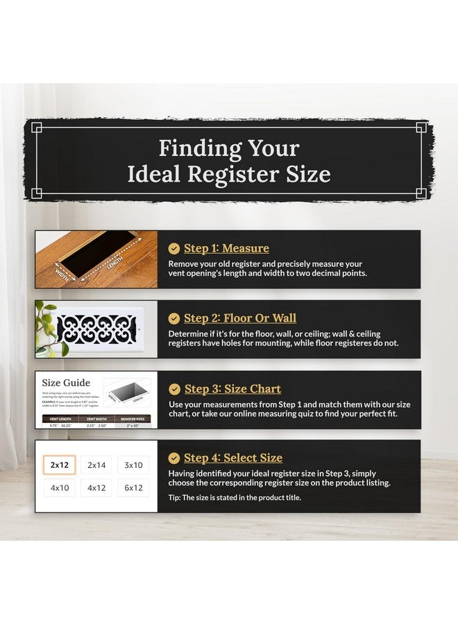 Decor Grates AJH408-RB Oriental Floor Register, 4"W x 8"H, Rubbed Bronze Finish - Image 2