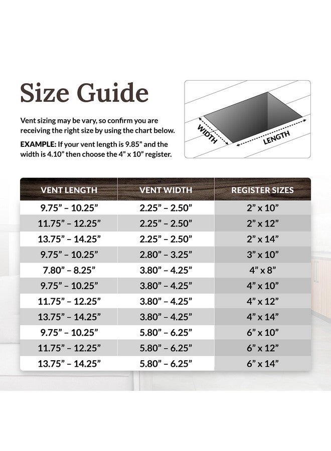 Decor Grates AJH408-RB Oriental Floor Register, 4"W x 8"H, Rubbed Bronze Finish - Image 3