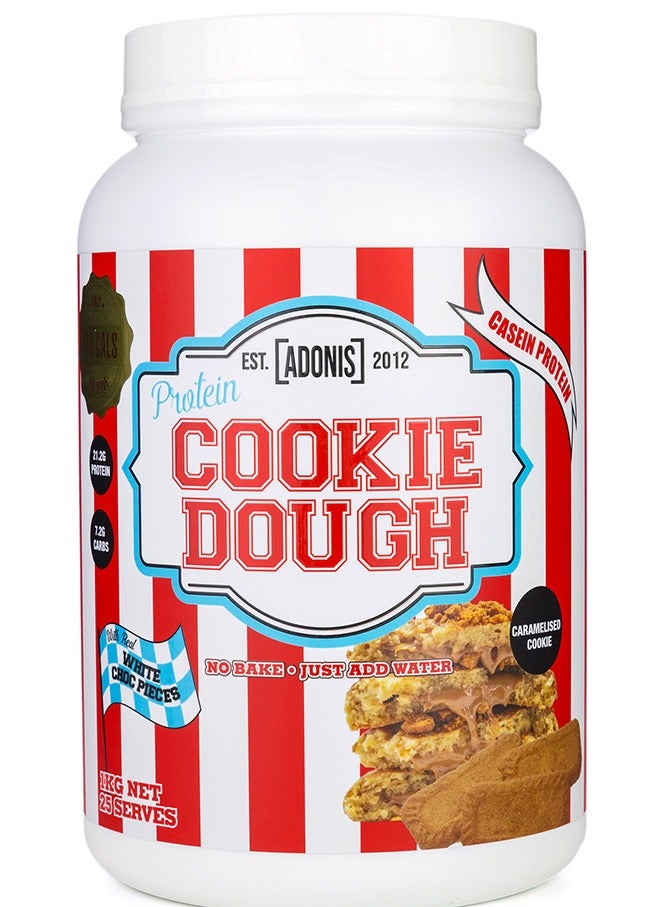 آدونیس عجينة الكوكيز بنكهة الكوكيز المكرمل مع بروتين الكازين، 1 كجم - Image 1