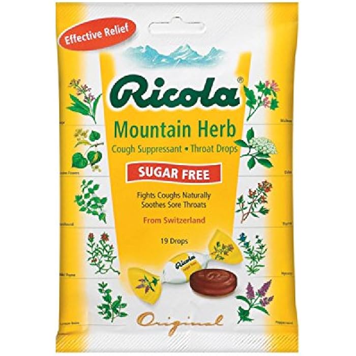 Ricola Mountain Herb Sugar Free 19 Drops