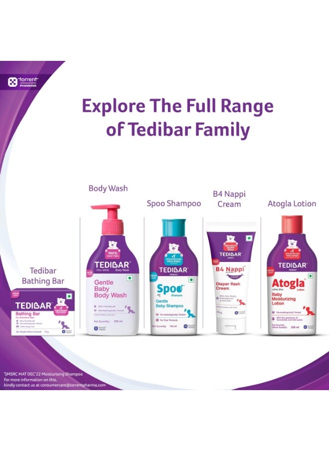 Tedibar Baby Bathing Bar 75 g Each Pack Of 2