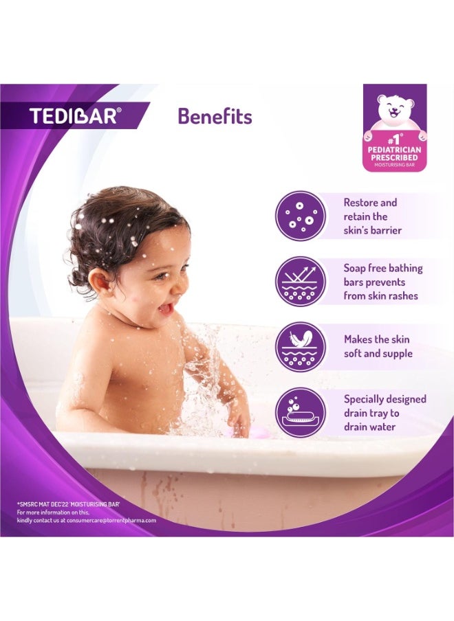 Tedibar Baby Bathing Bar 75 g Each Pack Of 2