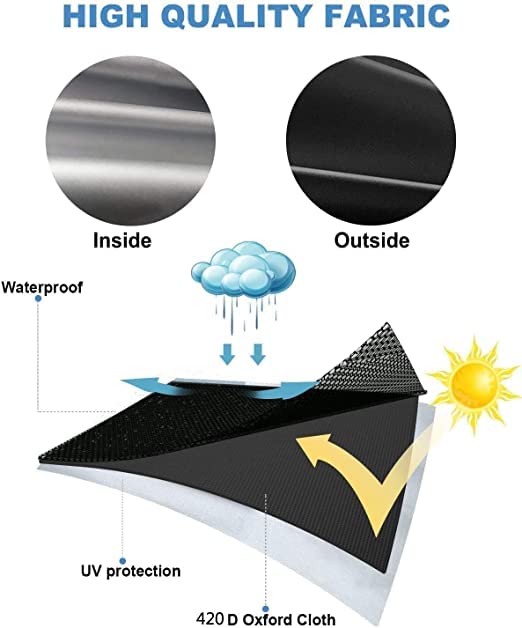 MUTMAIN Hanging Chair Cover Durable Lightweight Egg Swing Chair Cover Waterproof Dust Protector Cover Fits Most Outdoor Single Swing 75 x 45inchesHCCBlack - Image 4