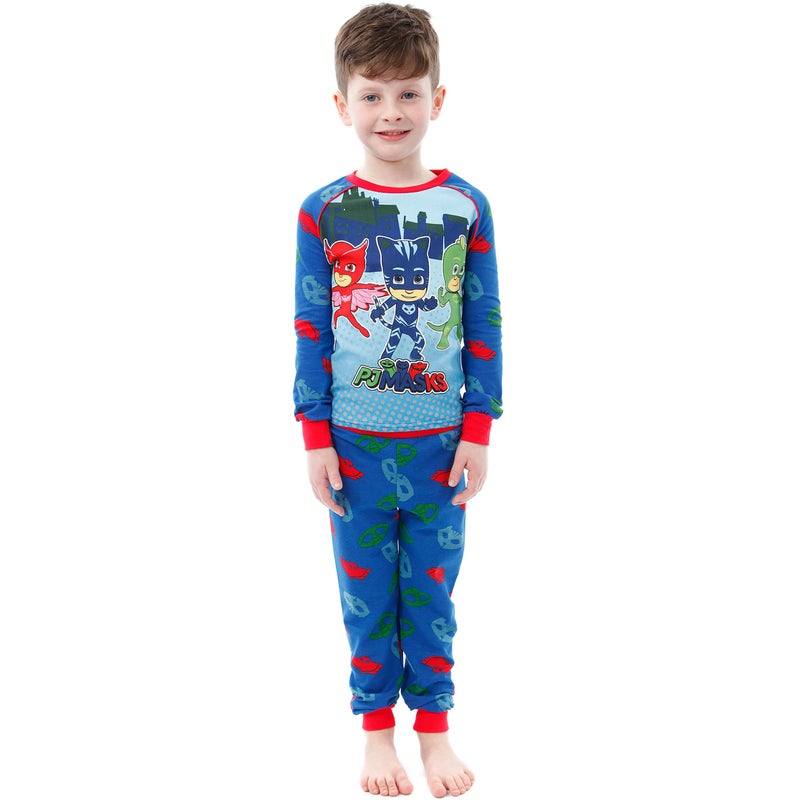 PJMASKS PJ Masks Pajamas | Cozy Kids Pajamas | Catboy Owlette Gekko | Boys Cotton Pajama Set Size 4 Multicoloured - Image 2