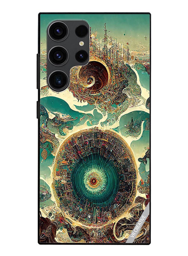 VR CREATIVE Protective Case Cover For Samsung Galaxy S23 Ultra 5G Surreal City Design Multicolour - Image 1