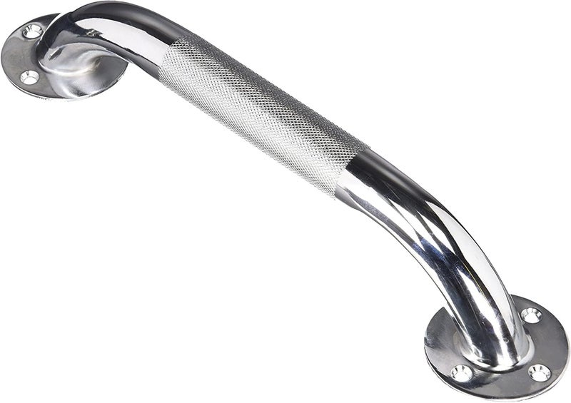 careX Textured Grab Bars for Bathtubs and Showers - Grab Bars for Bathroom Safety - 12 inch Durable Stainless Steel Shower Handle Serves as Handicap Grab Bar and Elderly Assistance Products - Image 1
