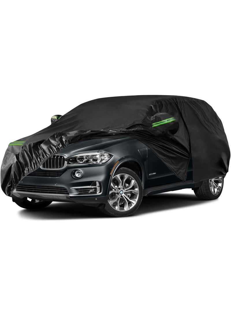 Zipporah 6-Layer Luxury Waterproof Dustproof Car Cover for 2007-2025 X6/X6 M 2007-2023 with Locks, glowing straps and Zipper Lock - Image 1