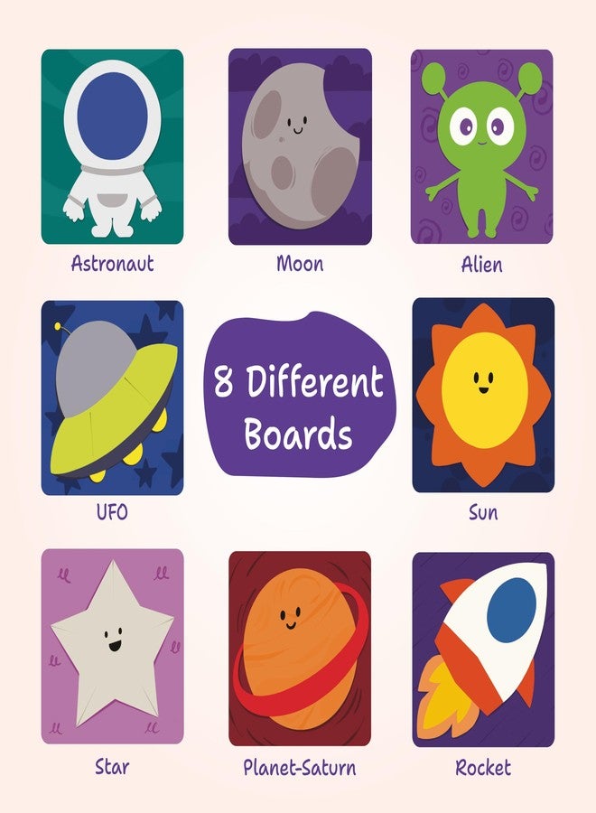 HappyHands Happy Hands Art & Craft Activity - Foam Magic - Space, Mess Free DIY Foam Sticker Art for Kids, Craft Kits, Gifts for Ages 3, 4, 5, 6, 7, Travel Toy - Multicolor - Image 3