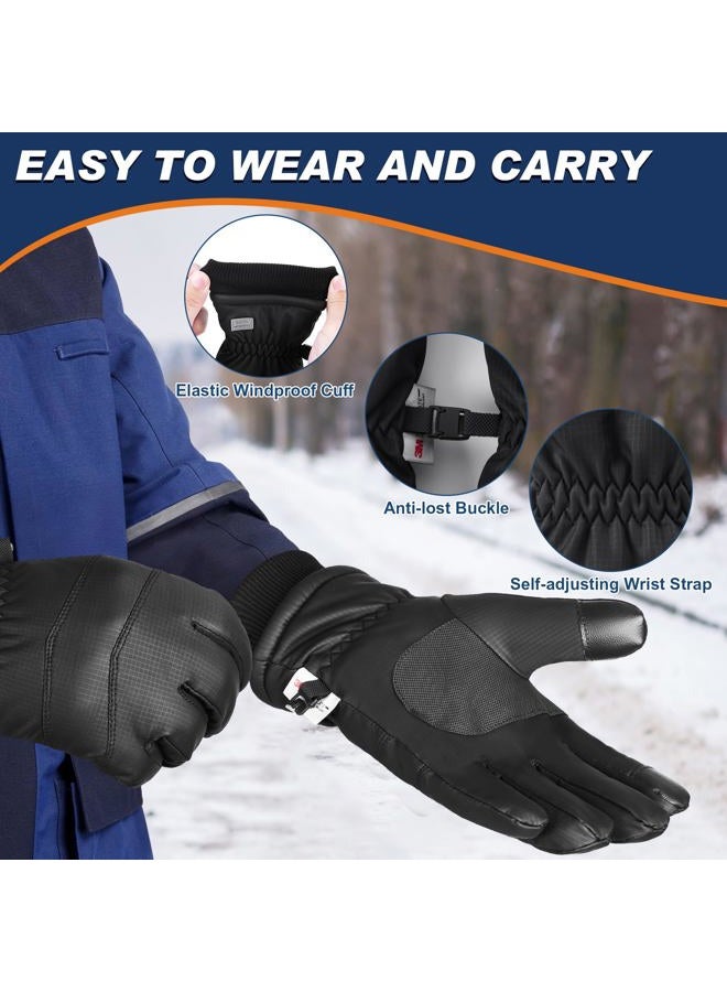 Sukeen 10°F Winter Gloves Men Women 3M Thinsulate Thermal Gloves Touchscreen Water-Resistant Snow Ski Glove for Cold Weather - Image 4