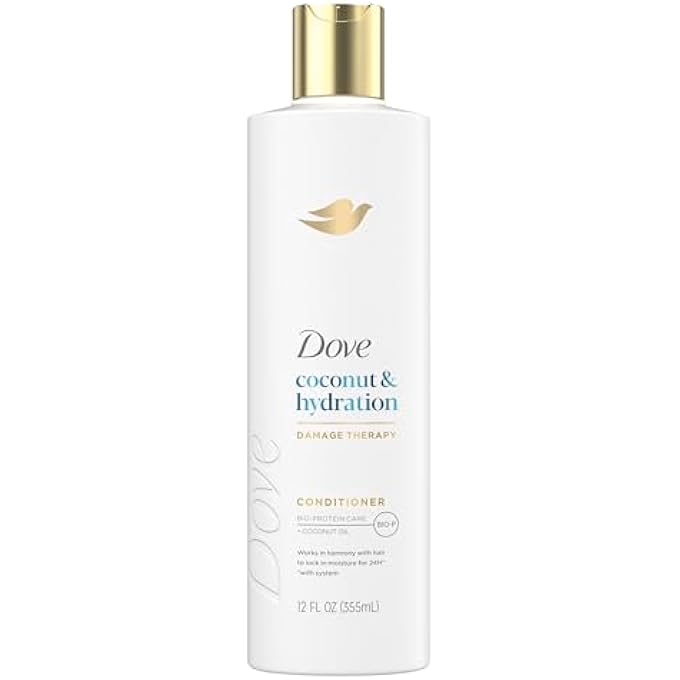 Dove CONDITIONER COCONUT & HYDRATION FOR DRY HAIR WITH BIO-PROTEIN CARE TECHNOLOGY AND COCONUT OIL 12 FL OZ - Image 1
