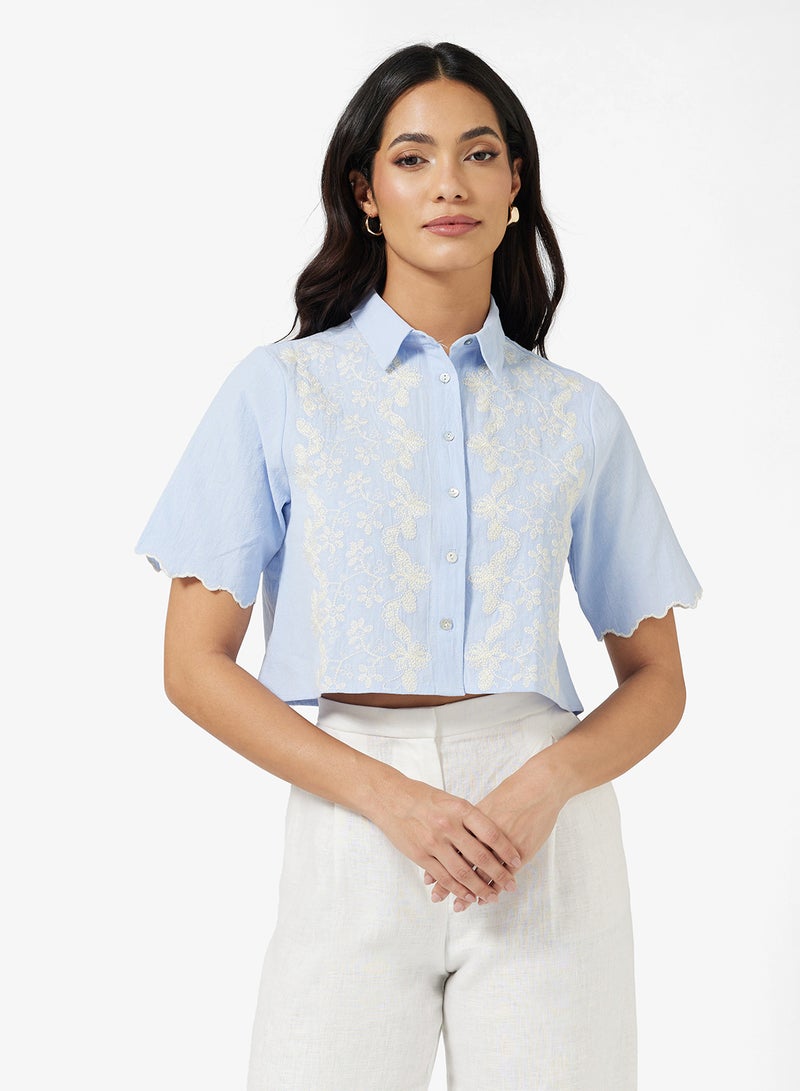 ELLA Embroidered Shirt - Image 1