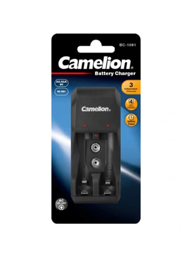 Camelion - Camelion Battery Charger - AA/AAA (BC-1091) - Black - Image 1