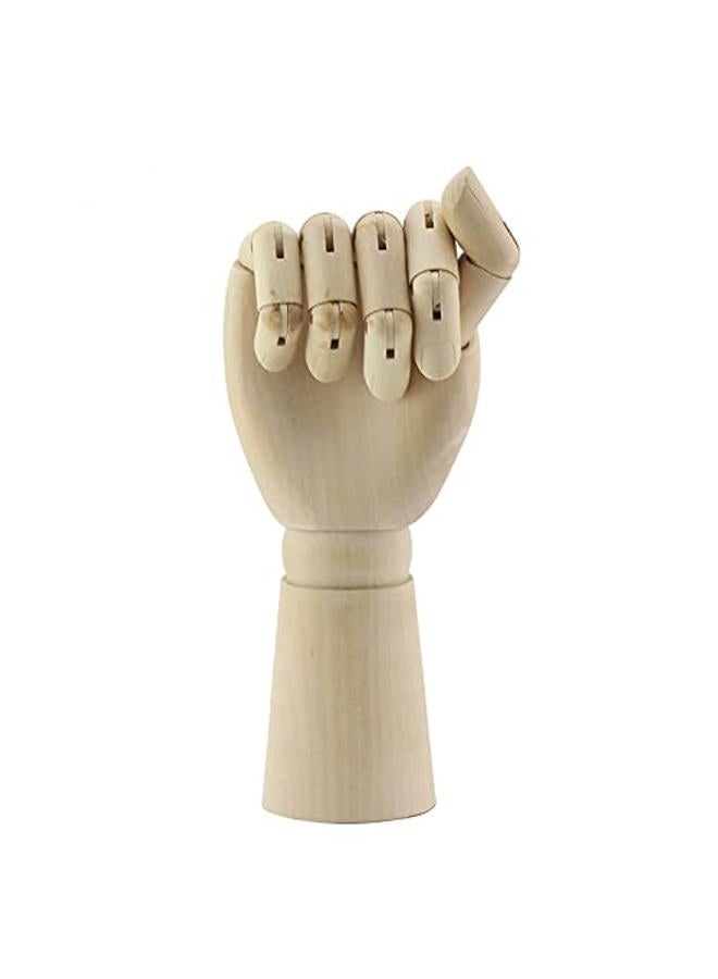 TAPBULL alikeke Wood Artist Drawing Manikin Articulated Mannequin with Wooden Flexible Fingers 10" Right Hand - Image 5