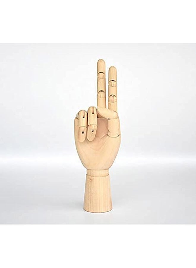 TAPBULL alikeke Wood Artist Drawing Manikin Articulated Mannequin with Wooden Flexible Fingers 10" Right Hand - Image 2