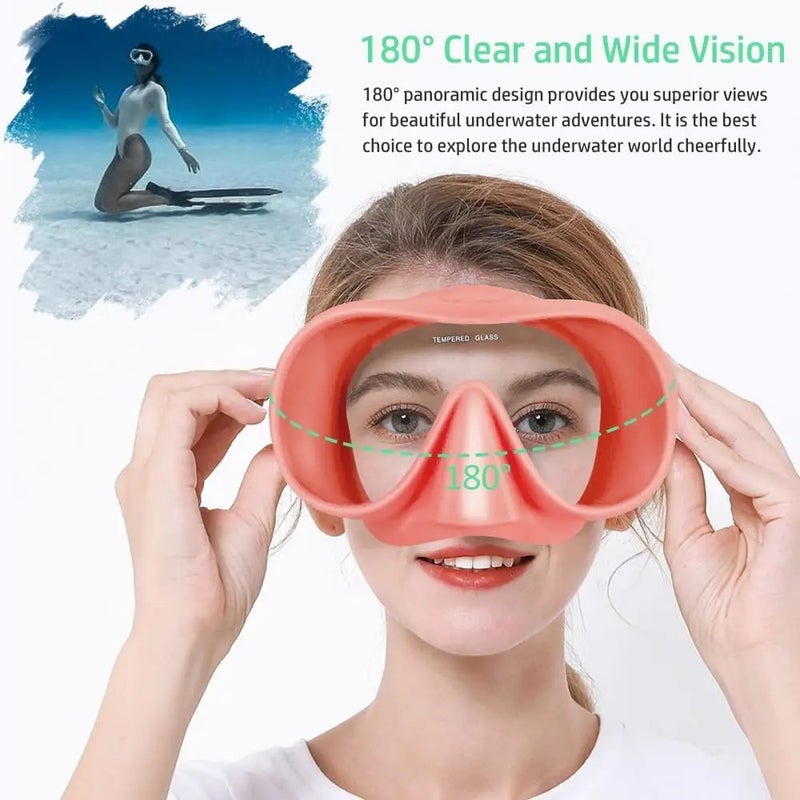 Bluejw Silicone Diving Mask Foldable Wet Snorkel Two Pieces Combo Portable Storage Case Roll up Snorkeling Dive Goggles Swim Equipments - Image 3