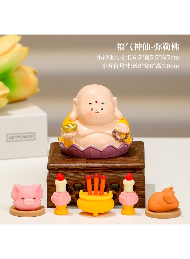 Office Cute Handmade Ornaments Desktop Of Wealth Resin Crafts Creative Decoration New Gift Joy Fairy