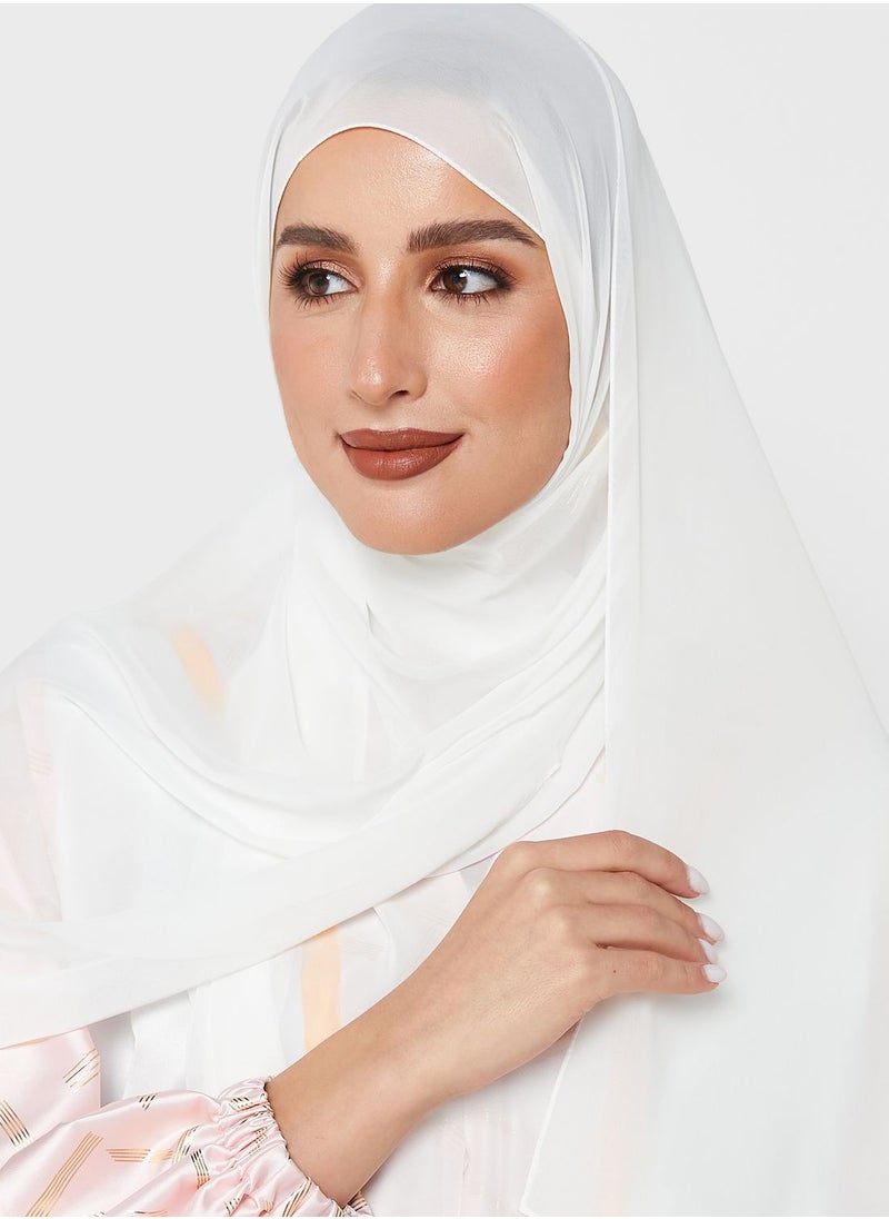 Khizana - Border Print Abaya With Sheila - Image 1