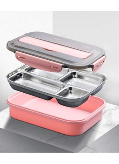 DubaiGallery Handheld Portable Children Student Bento Box with Phone Holder Leakproof Sealed Grid Lunch Box  - Image 2