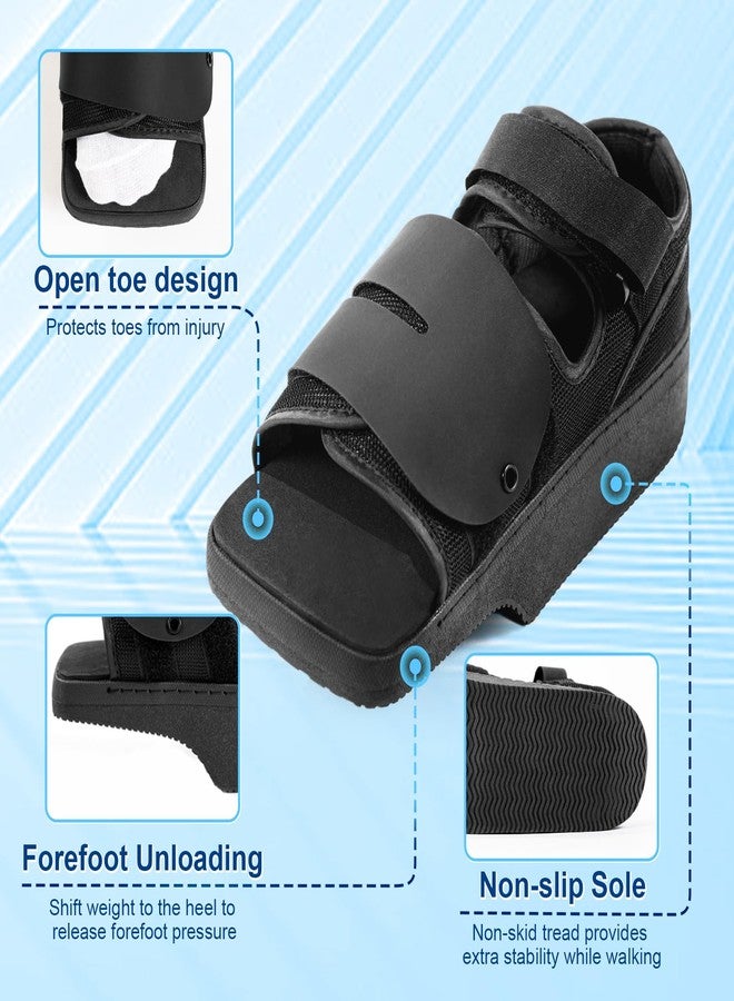 Estinko forefoot Offloading Post Op Shoe-Wedge Post Op Shoe Ortho Wedge Healing Shoe Non Weight Bearing Offloading Shoe for Broken Toe, Bunion, Hammer toe, Diabetic Foot Ulcer for Men and Women, L - Image 4