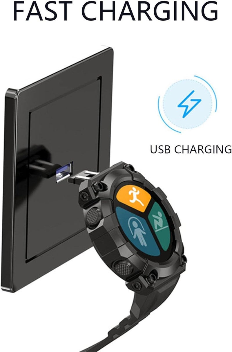 كلاراكو ساعة ذكية Y56 مزودة بتقنية البلوتوث، 19 وظيفة، رياضية مقاومة للماء، معدل ضربات القلب، ضغط الدم، الأكسجين، المكالمات والرسائل، ساعة لياقة بدنية للرجال والنساء، متوافقة مع أنظمة Android/iOS - Image 3