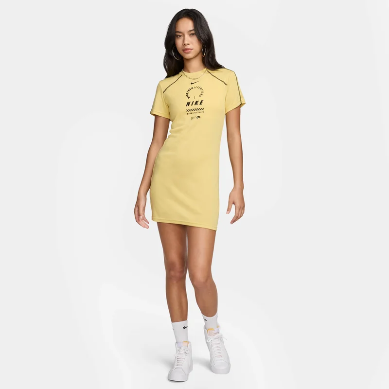 Nike mustard yellow Women's Sportswear Dress for Women | Best Price UAE