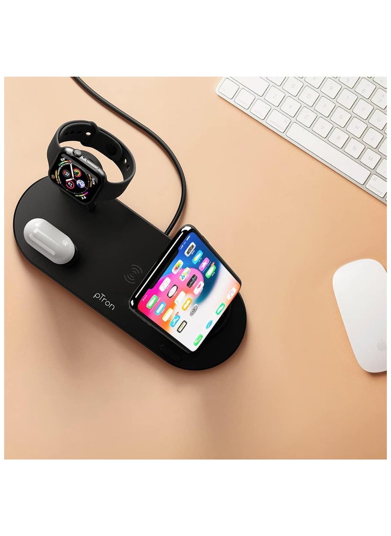 6-in-1 Multi-Function Wireless Charging Stand, Fast Charging Dock for iPhone, Apple Watch, AirPods