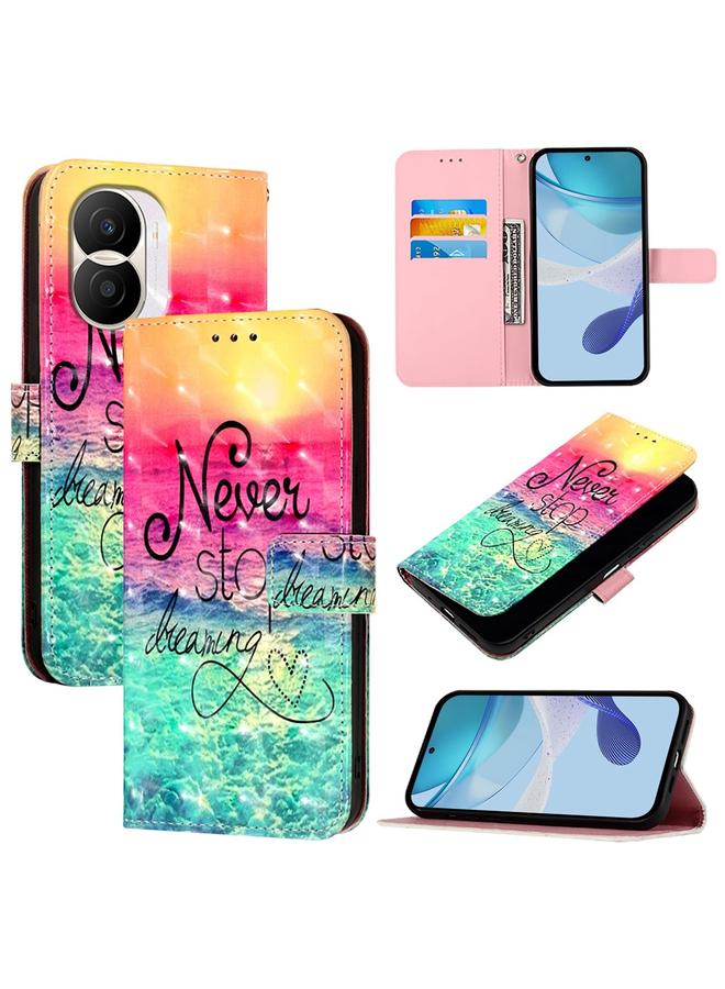 S-TOP Case For Honor X40i 3D Painting Horizontal Flip Leather Phone Case - Image 1