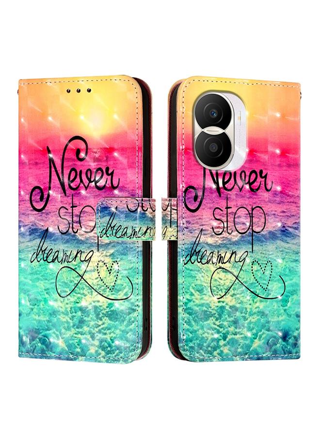 S-TOP Case For Honor X40i 3D Painting Horizontal Flip Leather Phone Case - Image 2