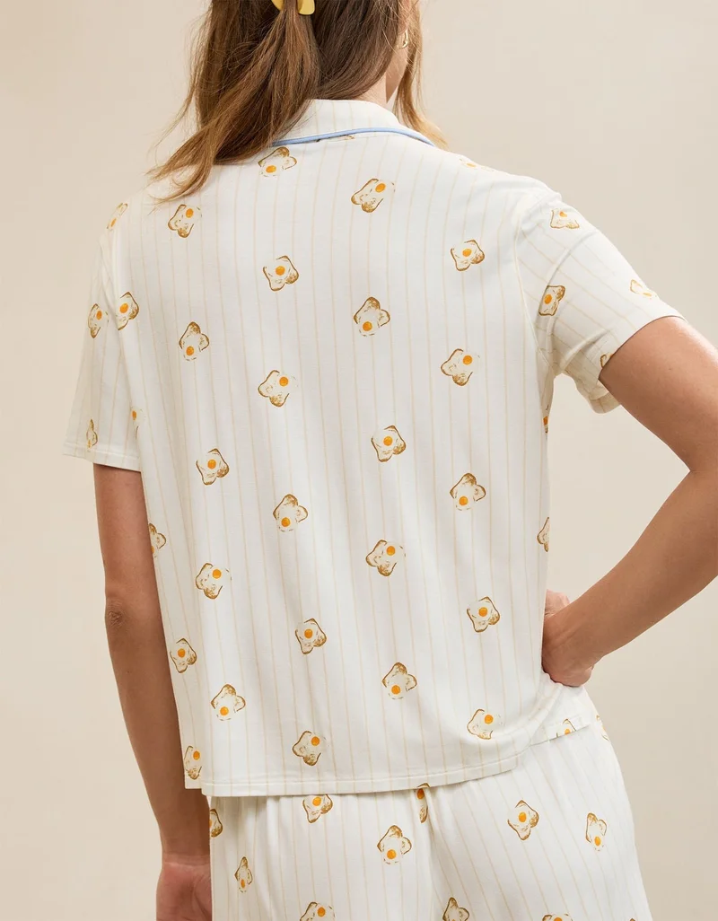 Aerie  Aerie Real Soft® Short Sleeve Pajama Shirt for Women | Best Price UAE