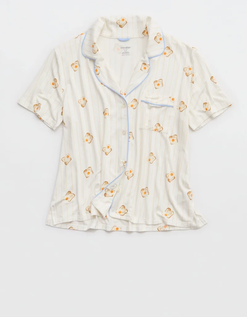Aerie  Aerie Real Soft® Short Sleeve Pajama Shirt for Women | Best Price UAE