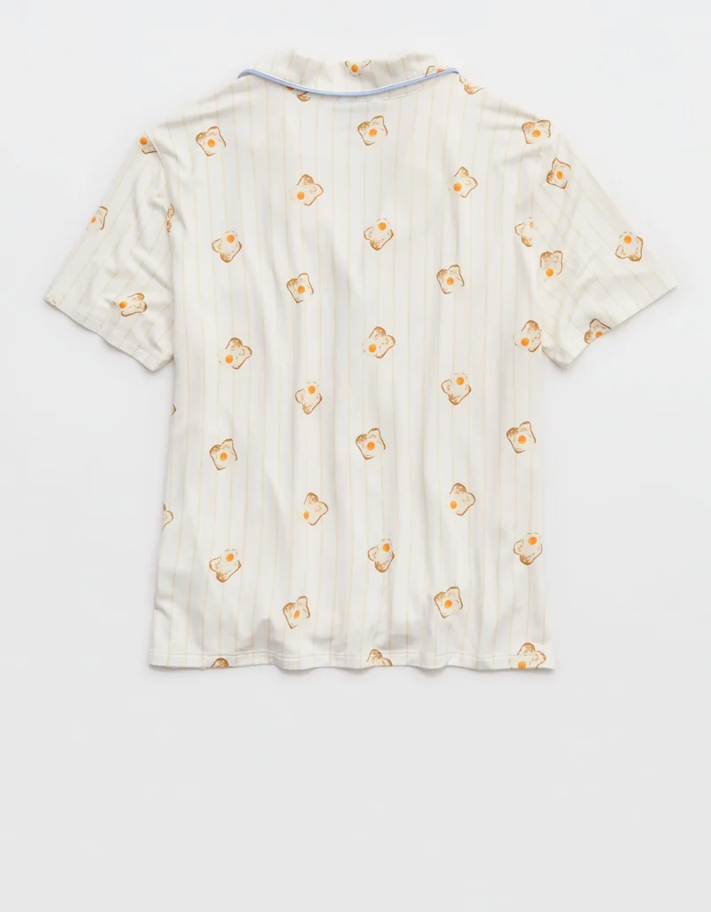Aerie  Aerie Real Soft® Short Sleeve Pajama Shirt for Women | Best Price UAE