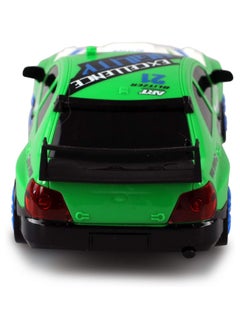 PlayandDream High-Speed 4WD Subaru Impreza RC Drift Car with LED Lights & Drifting Tires – 1:24 (Green)  - Image 4