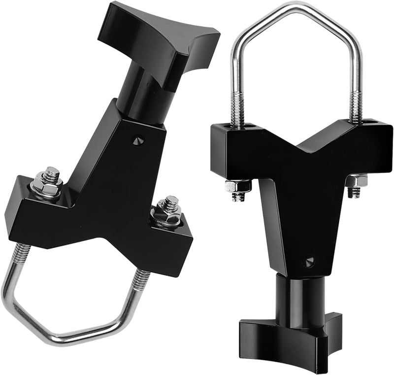 Kavius High Lift Jack Tube Mount for Jeep RZR and Polaris - 1-2.5" Aluminum, Black - Image 1