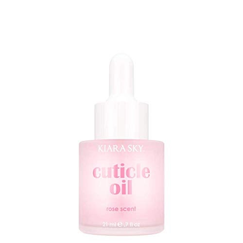 KIARA SKY Hydrating Nail and Cuticle Oil - Stronger Cuticle Nail Oil - Ultra Nourishing Repair Nail Strengthener Oil - Ultimate Nail Growth Oil - Cuticle Oil for Weak Damaged Nails, 7 fl oz (Rose)