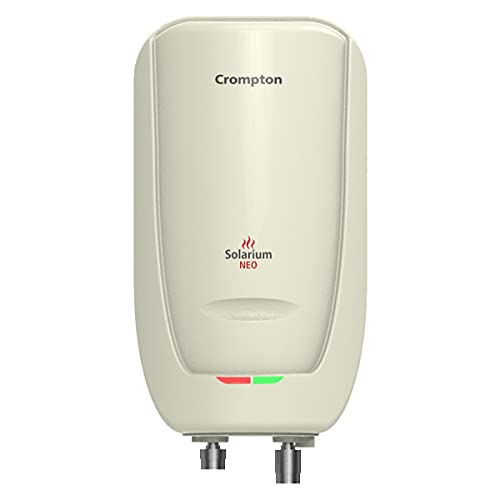 Crompton Solarium Neo 3-Litre, 3KW Instant Water Heater/Geyser with Rust Free ABS Body (Ivory) - Image 1