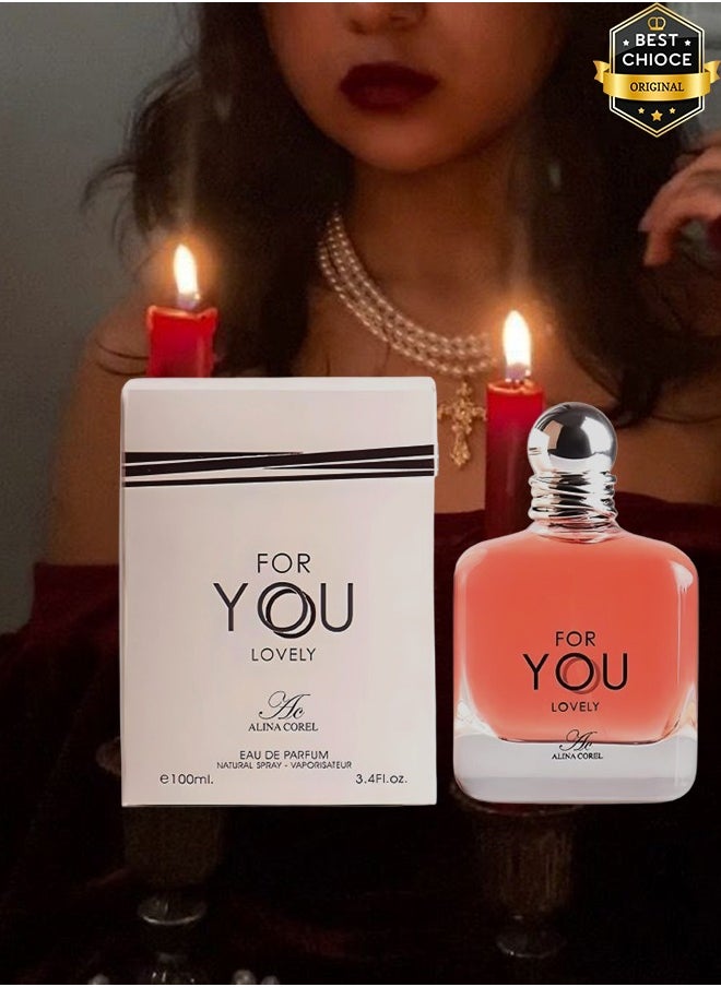 ألينا كوريل 12 قطع عطر فور يو لافلي للنساء 100 مل  - Image 2
