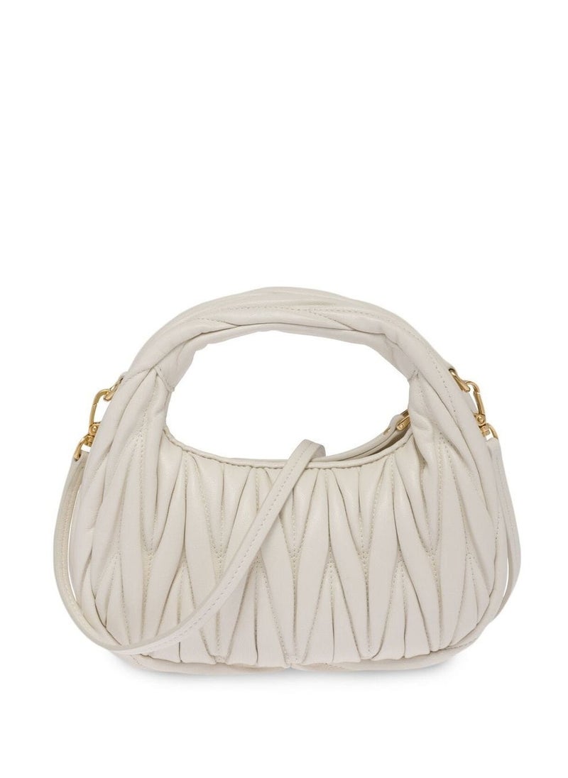 Miu Miu - MiuMiu Wander Mini Shoulder Bag in Matelassé Nappa Leather - Image 1