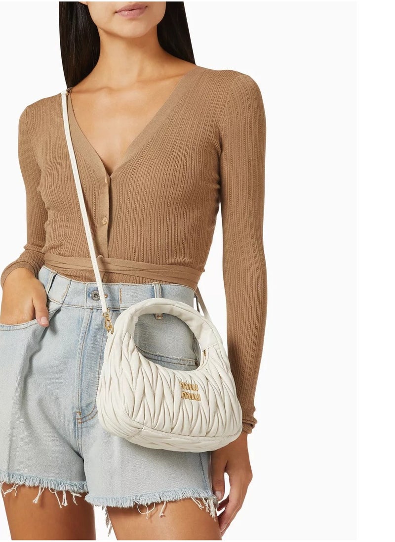Miu Miu MiuMiu Wander Mini Shoulder Bag in Matelassé Nappa Leather  - Image 4