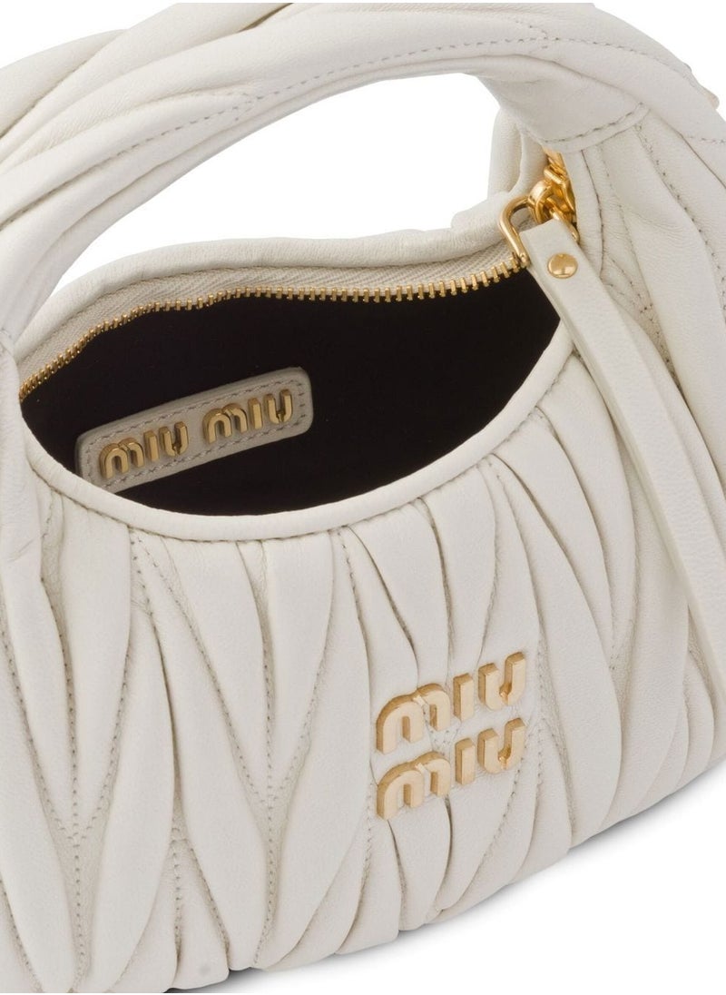 Miu Miu - MiuMiu Wander Mini Shoulder Bag in Matelassé Nappa Leather - Image 1
