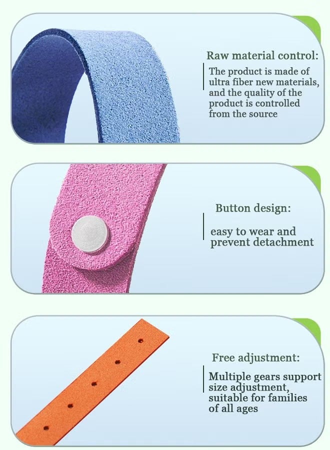 Generic 5-Piece Outdoor Insect Repellent Bracelet,Waterproof Outdoor Bug Repellent Wristbands Safe for Adults and Kids  - Image 4