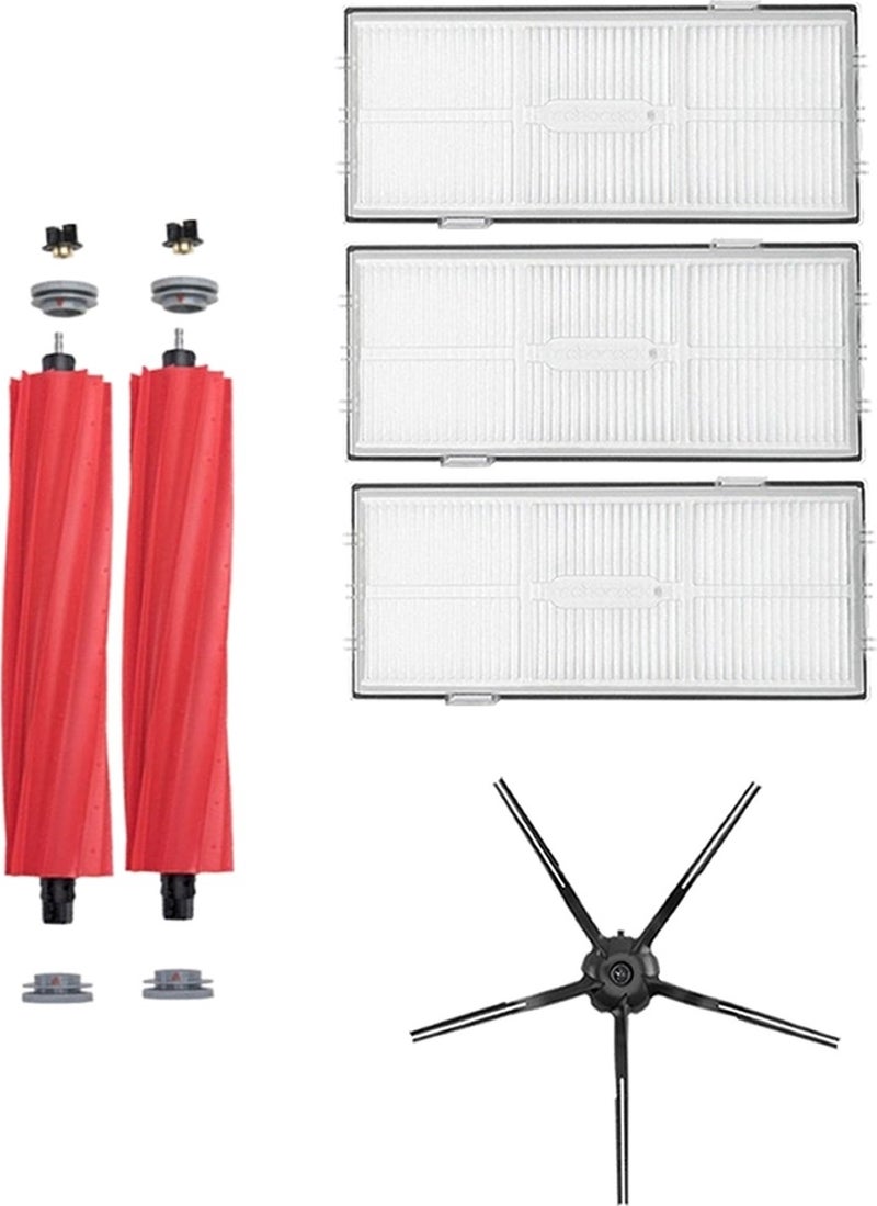 Roborge 6-Piece Spare Parts Set Compatible with Roborock S7 Max V Ultra Robot Vacuum Cleaner 