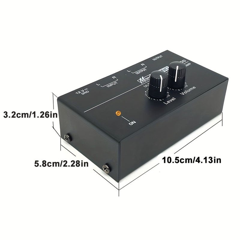 Ultra Compact Phono Preamp PP500 Black Turntable Pre Amplifier with RCA Output Low Noise Operation Powered by 12 Volt DC Adapter - Image 2
