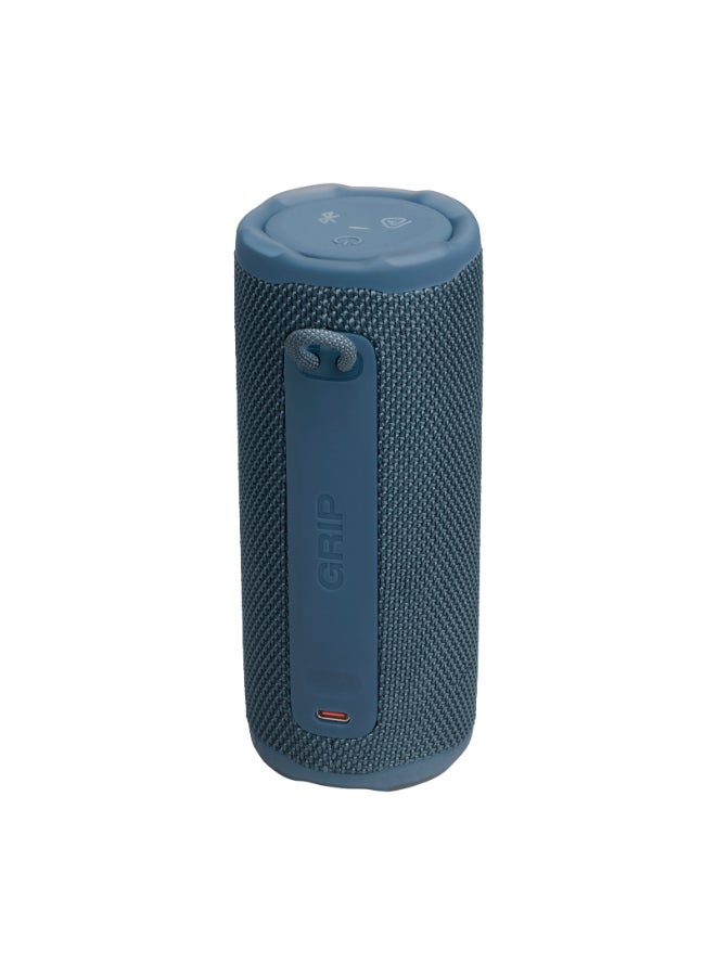 JBL Grip Compact Bluetooth Speaker, JBL Pro Sound with AI Sound Boost, IP68 Waterproof and Dustproof, Ambient Light, Up to 14 Hours Playback, Auracast Multi-Speaker, JBL Portable App, Blue blue